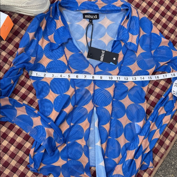 Mixed by Nasrin Midnight Disco Mesh Top - Picture 8 of 8